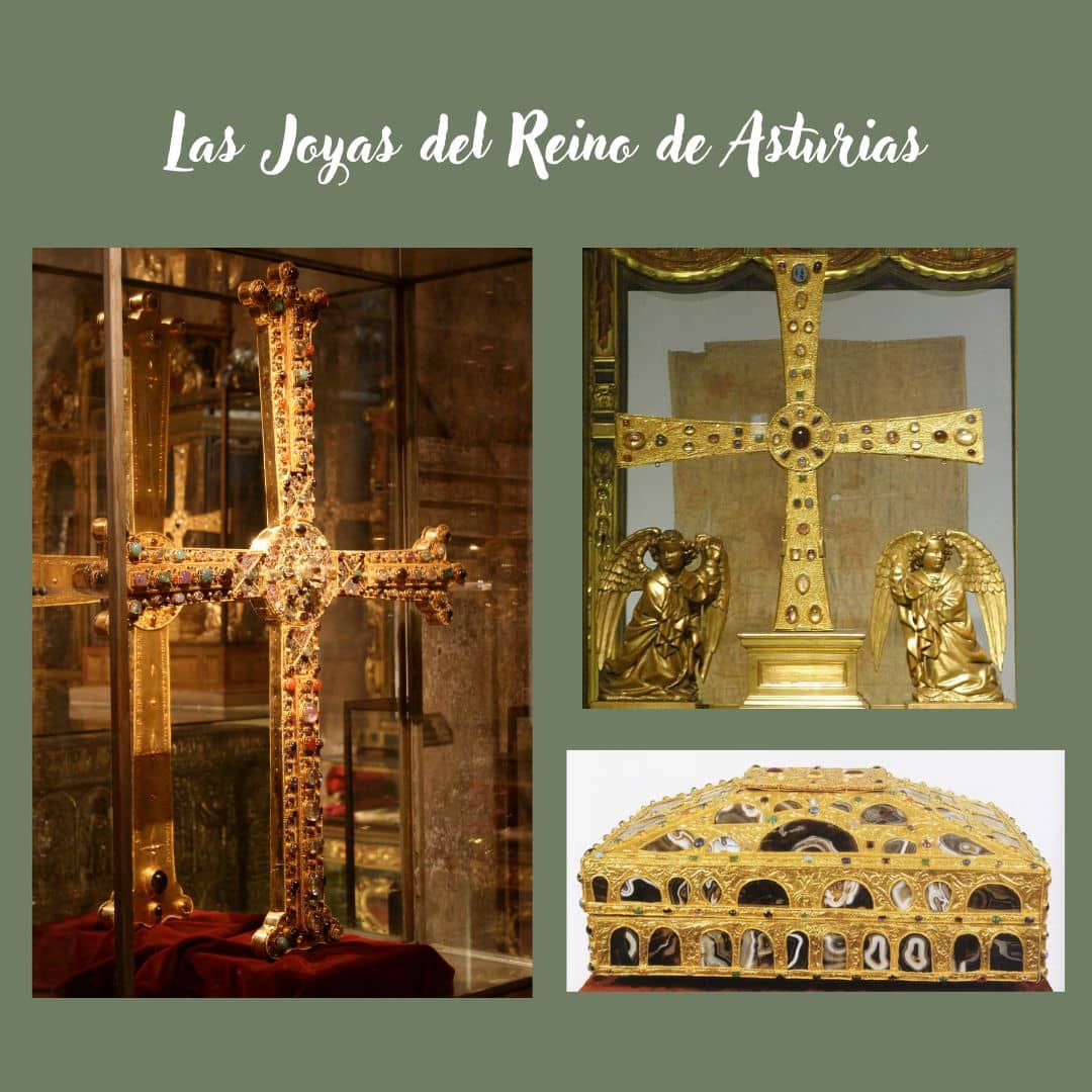 Las joyas del Reino de Asturias: Cruz de la Victoria, cruz de los Ángeles y caja de las ágatas